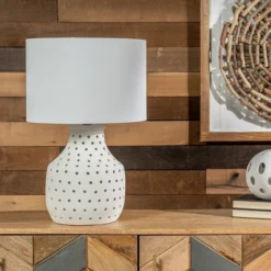 NuLOOM 24-inch Coastal Open Circles Ceramic Table Lamp -Home Decor Store GUEST 00d0b82d 4fad 47f4 8e85 15e283c19e01