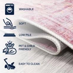 Alacati Ogee Medallion Machine-Washable Area Rug - JONATHAN Y -Home Decor Store GUEST 01a1d7fb 59c3 4f3c b0cc e657f6a48ef3