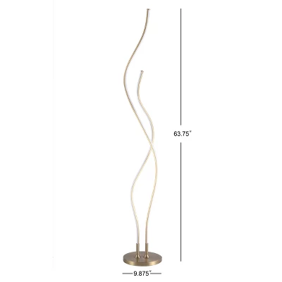 63.75" Cairo Floor Lamp (Includes LED Light Bulb) - JONATHAN Y 5 63.75" Cairo Floor Lamp (Includes LED Light Bulb) - JONATHAN Y - Image 3