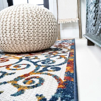 Atrani Scroll Trellis Indoor/Outdoor Area Rug - JONATHAN Y 11 Atrani Scroll Trellis Indoor/Outdoor Area Rug - JONATHAN Y - Image 9