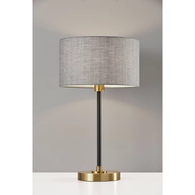 24" Bergen Collection Table Lamp Black - Adesso 3 24" Bergen Collection Table Lamp Black - Adesso