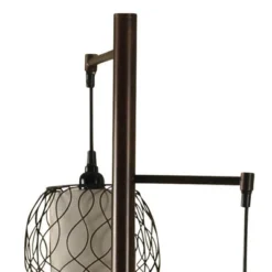 Collective Design Abode 84 Clifton 72-Inch Mid Century Modern Style Floor Lamp With 3 Woven Caged Metal Wire Glass Shades, Dark Bronze -Home Decor Store GUEST 090ce893 279d 45fb 8674 d73d5184ff2b