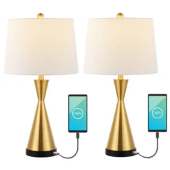 (Set Of 2) 26" Colton Classic French Country Iron LED Table Lamp With USB Charging Port (Includes LED Light Bulb) - JONATHAN Y 19 (Set Of 2) 26" Colton Classic French Country Iron LED Table Lamp With USB Charging Port (Includes LED Light Bulb) - JONATHAN Y -Home Decor Store GUEST 0a63be69 c69b 49e7 8f0b 2e89e140c2c6