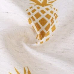 Trinity Pineapple Print Linen Blend Kitchen Tier Curtains For Bathroom Small Half Window Cafe -Home Decor Store GUEST 0c550b98 2b41 470c b5df 8f497322d0c9