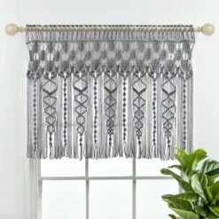30"x40" Boho Macrame Textured Cotton Window Valance - Lush Décor 16 30"x40" Boho Macrame Textured Cotton Window Valance - Lush Décor -Home Decor Store GUEST 0ca8fe74 3ef1 4b45 ba3a bf7650065aa7