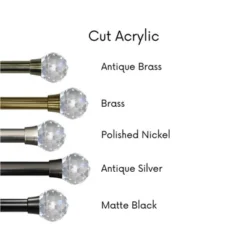 Linen Avenue Cut Acrylic Single And Double Window Curtain Rod Set -Home Decor Store GUEST 0d3504f3 540c 4ae1 b606 ff28527e9672