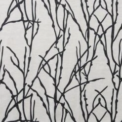 Exclusive Home Branches Linen Blend Grommet Top Curtain Panel Pair, 54"x84", Black