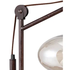Franklin Iron Works Modern Industrial Desk Lamp 29" Tall With USB Charging Port Bronze Metal Cognac Glass Shade For Bedroom Living Room House Bedside 11 Franklin Iron Works Modern Industrial Desk Lamp 29" Tall With USB Charging Port Bronze Metal Cognac Glass Shade For Bedroom Living Room House Bedside -Home Decor Store GUEST 103bb17e ff36 4053 9c84 91012674bd4f