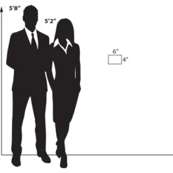 Azar Displays Clear Acrylic Magnet Back Sign Holder Frames 6" W X 4" H - Horizontal / Landscape, 2-Pack -Home Decor Store GUEST 105ffa91 caed 41f0 ae18 c80877951db6