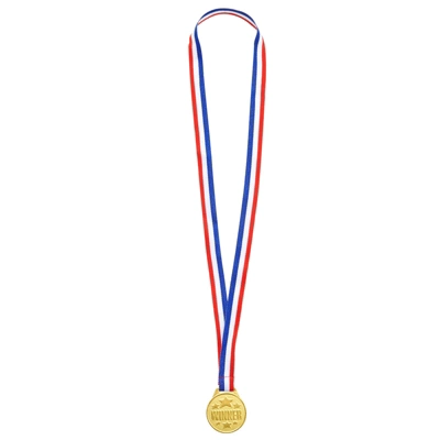Juvale 12 Pack Gold Winning Participation Medal Awards For Contests With Neck Ribbon For Sports, Competitions, Olympic Style, Metal, 1.5 In 9 Juvale 12 Pack Gold Winning Participation Medal Awards For Contests With Neck Ribbon For Sports, Competitions, Olympic Style, Metal, 1.5 In - Image 7