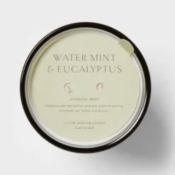 Colored Vase Glass With Dustcover Watermint And Eucalyptus Candle Green - Threshold™ -Home Decor Store GUEST 138a925b cebc 4734 877a 32f650153977