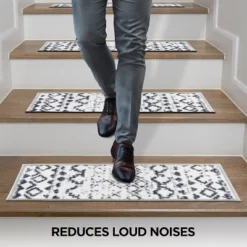 World Rug Gallery Distressed Bohemian Non-Slip Stair Treads -Home Decor Store GUEST 14dff281 a63c 415b 857d aa3e625bfc07