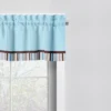 Bacati - Solid Stripes Aqua/Choc Window Valance -Home Decor Store GUEST 1a97dbfe e1e4 47d8 b4ed 2e3e5b2b08f8