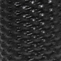 20.4" Traditional Ceramic Purled Texture Bedside Table Desk Lamp With White Fabric Drum Shade Black - Simple Designs -Home Decor Store GUEST 1c6d4517 b7f5 42f1 9619 c53dbe559fc4