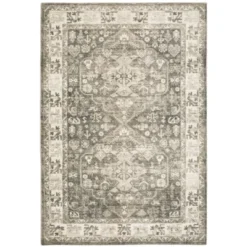 Salina Traditional Persian Style Inspired Area Rug Charcoal/Ivory - Captiv8e Designs -Home Decor Store GUEST 1ca7a687 be1b 44b7 9e5f c4b64dece321