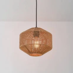 Lotus 1-Light Pendant Lighting With Natural Twine Shade - Globe Electric -Home Decor Store GUEST 1cd9befd 4a87 45a7 bf70 23614ff20c82