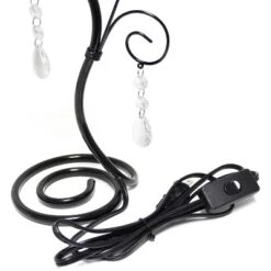 19" Contemporary Metal Winding Ivy Table Desk Lamp With Brown Fabric Shade - Creekwood Home -Home Decor Store GUEST 1d07c313 fc51 4620 ba1b f88d0e696aee