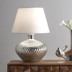 NuLOOM Alhambra 19" Glass Table Lamp