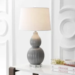 28.25" Ceramic Thatcher Table Lamp (Includes LED Light Bulb) - JONATHAN Y