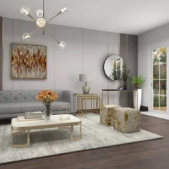 Glam Glass Table Lamp With Faux Mercury Glass Finish Silver - Olivia & May -Home Decor Store GUEST 22907abd 56c0 46a6 9b12 c3090389d5f9