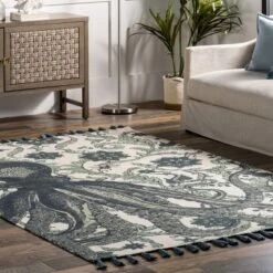NuLOOM Thomas Paul Octopus Tasseled Area Rug -Home Decor Store GUEST 27cdd6cc 7fb3 45ff 8281 432b63a12852