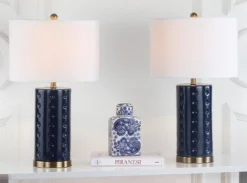 Roxanne Table Lamp (Set Of 2) - Navy - Safavieh -Home Decor Store GUEST 2949ea67 0810 4459 93e7 01c218686e91