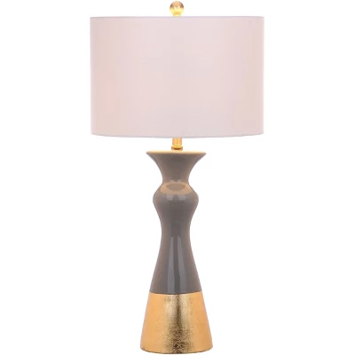 (Set Of 2) 30.5" Iris Table Lamp Gray/Gold (Includes CFL Light Bulb) - Safavieh 4 (Set Of 2) 30.5" Iris Table Lamp Gray/Gold (Includes CFL Light Bulb) - Safavieh - Image 2