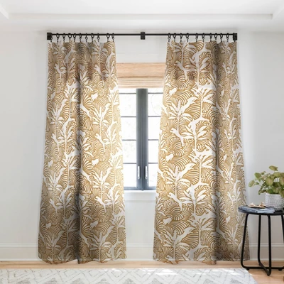 Evamatise Big Cats And Palm Trees Jungle Single Panel Sheer Window Curtain - Deny Designs 8 Evamatise Big Cats And Palm Trees Jungle Single Panel Sheer Window Curtain - Deny Designs - Image 6
