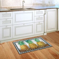 Checkered Pineapple Everyday Doormat Indoor Outdoor 30" X 18" Briarwood Lane -Home Decor Store GUEST 2b5c4560 84cf 4f45 9327 f35c2bd1fa9c