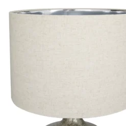 Linen Table Lamp With Faux Mercury Glass Finish Silver - Olivia & May -Home Decor Store GUEST 2e357394 3227 4111 a36c 4078637b9f94