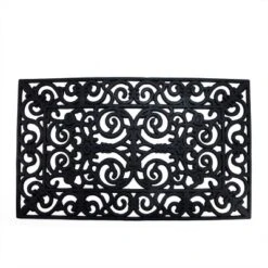 Northlight Scroll Design With Open Back Welcome Doormat 18" X 30"