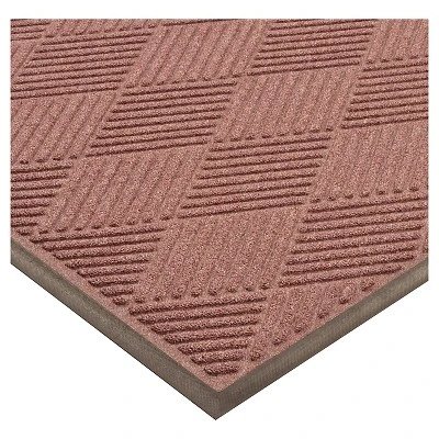 3'x5' Solid Diamond Doormat Burgundy - HomeTrax 5 3'x5' Solid Diamond Doormat Burgundy - HomeTrax - Image 3