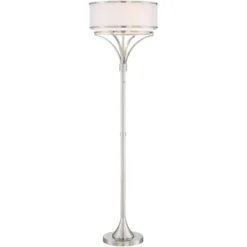 Possini Euro Design Modern Floor Lamp 64" Tall Brushed Nickel Silver Organza White Linen Drum Shade For Living Room Bedroom Office 15 Possini Euro Design Modern Floor Lamp 64" Tall Brushed Nickel Silver Organza White Linen Drum Shade For Living Room Bedroom Office -Home Decor Store GUEST 2e633d21 d173 4c31 9072 43ba4db338af