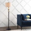 60" Glass/Metal January Floor Lamp (Includes LED Light Bulb) Black - JONATHAN Y -Home Decor Store GUEST 2f0c3076 b5ee 40aa 9191 afcc977c140d