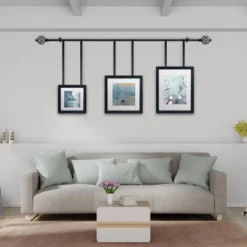 Hastings Home 3/4" X 48-84" Curtain Rod With Decorative Twisted Sphere Finials & Hardware For Home Décor In Bedroom & Kitchen - Black -Home Decor Store GUEST 2ff8c6ee 5026 40f6 b3c8 dd6dec88fe4b