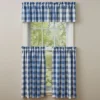 Buffalo Check Valance 14"L - China Blue -Home Decor Store GUEST 324ef395 f832 42cf aadf 94f4eff93399