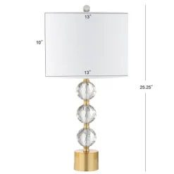 25.25" Crystal Ashley Table Lamp (Includes LED Light Bulb) White - JONATHAN Y -Home Decor Store GUEST 32f8e2ab 2187 43b0 80e6 d11a6824a6a7