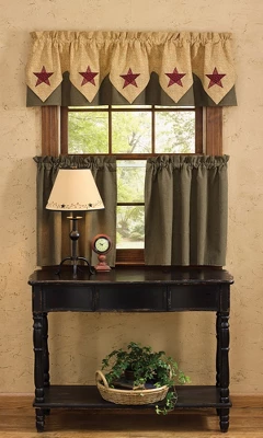 Park Designs Star Lined Point Valance