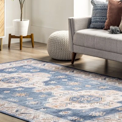 NuLOOM Norma Machine Washable Traditional Medallion Area Rug 10 NuLOOM Norma Machine Washable Traditional Medallion Area Rug - Image 8