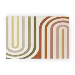 Colour Poems Bold Curvature Stripes I Looped Vinyl Welcome Mat - Society6 -Home Decor Store GUEST 37018a2e ab06 4801 b19d 6a17131ab3a4