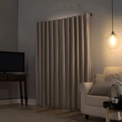 Evelina Faux Dupioni Silk Thermal Extreme 100% Blackout Back Tab Curtain Panel - Sun Zero