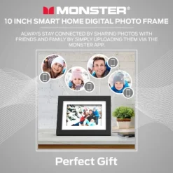 Monster Smart Home 16 GB Digital Photo Frame, High Definition 1280p Smart Picture Frame-8 Inch -Home Decor Store GUEST 3e346917 114a 4594 a040 b2f344d8993a