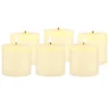 6pk Unscented Flat Top Smooth Pillar Candles Ivory - Stonebriar Collection -Home Decor Store GUEST 4130d971 9fde 4bf2 a934 2d5e3597701e
