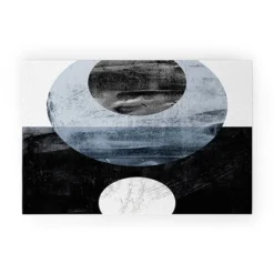 Galleryj9 Circles Black And White Geometric Mid Century Modern Abstract Welcome Mat - Society6 -Home Decor Store GUEST 418093c6 751d 46b3 8373 7ff28880367c