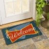 Evergreen Vintage Welcome Coir Mat -Home Decor Store GUEST 431fc9f0 bcd8 42e9 b090 735ee2df1c32