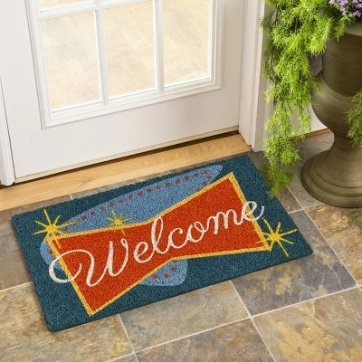 Evergreen Vintage Welcome Coir Mat 3 Evergreen Vintage Welcome Coir Mat