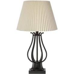 Regency Hill Hadley Industrial Table Lamps Set Of 2 26" High Bronze With AC Power Outlet Ivory Pleat Shade For Bedroom Living Room Bedside Office Desk 15 Regency Hill Hadley Industrial Table Lamps Set Of 2 26" High Bronze With AC Power Outlet Ivory Pleat Shade For Bedroom Living Room Bedside Office Desk -Home Decor Store GUEST 44a4c354 6ee0 4f0a 933d 6f5ec7ba38fa