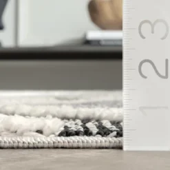 NuLOOM Journey Shaggy Checkered Tiles Tassel Area Rug -Home Decor Store GUEST 46b40d46 e032 4d66 912b 84aee3ccf4bd