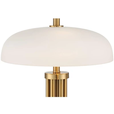 Possini Euro Design Possini Euro® Granview Desk Lamp With Glass Shade And Dual USB Ports 9 Possini Euro Design Possini Euro® Granview Desk Lamp With Glass Shade And Dual USB Ports - Image 7