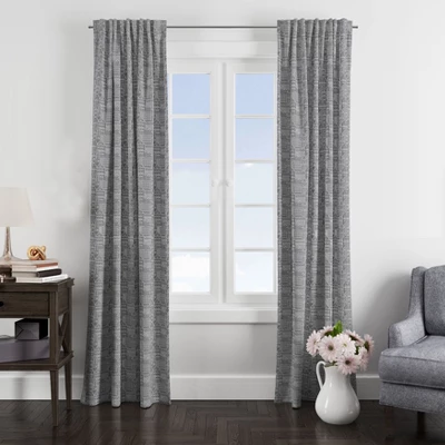 Bacati - Clouds In The City Grey Cityscape Cotton Printed Single Window Curtain Panel 5 Bacati - Clouds In The City Grey Cityscape Cotton Printed Single Window Curtain Panel - Image 3